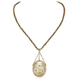 French Gold Napoleonic Era Pendant, circa 1810