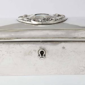 American 19th Century Silver Love Letter Box