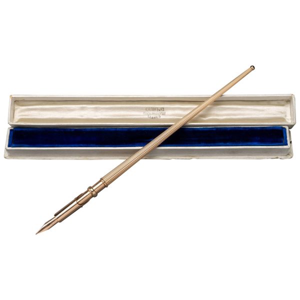 Russian Gold Fountain Pen by Friedrich KOECHLI, St. Petersburg, 1890s