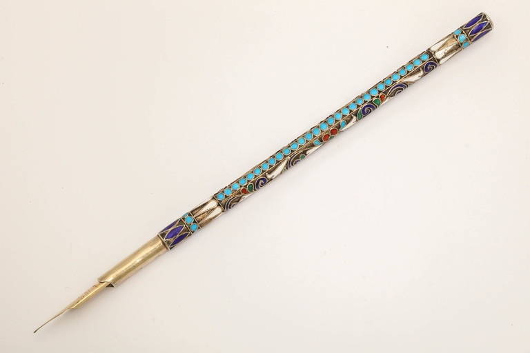 Rare Russian Enamelled Fountain Pen