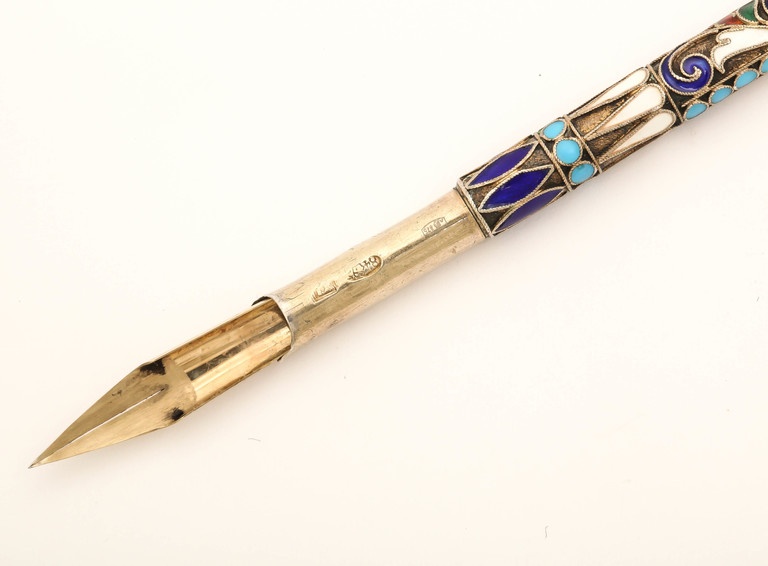 Rare Russian Enamelled Fountain Pen