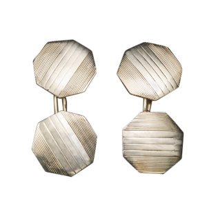 French Art Deco Gold Cufflinks, 1930s