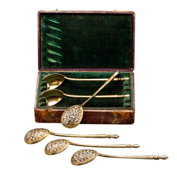 Russian Silver Spoons Antique