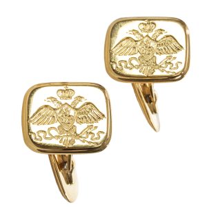 Russian Nicholas I Romanov Eagle Cufflinks by Marie Betteley