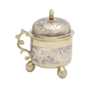 Russian Silver Empress Elizabeth I Covered Cup by Serebrianikov circa 1750