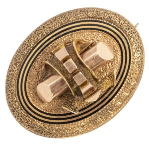 Victorian Gold and Enamel Pin, 1890s