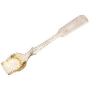 Russian Nicholas I Imperial-era Silver Salt Spoon, Moscow, 1833