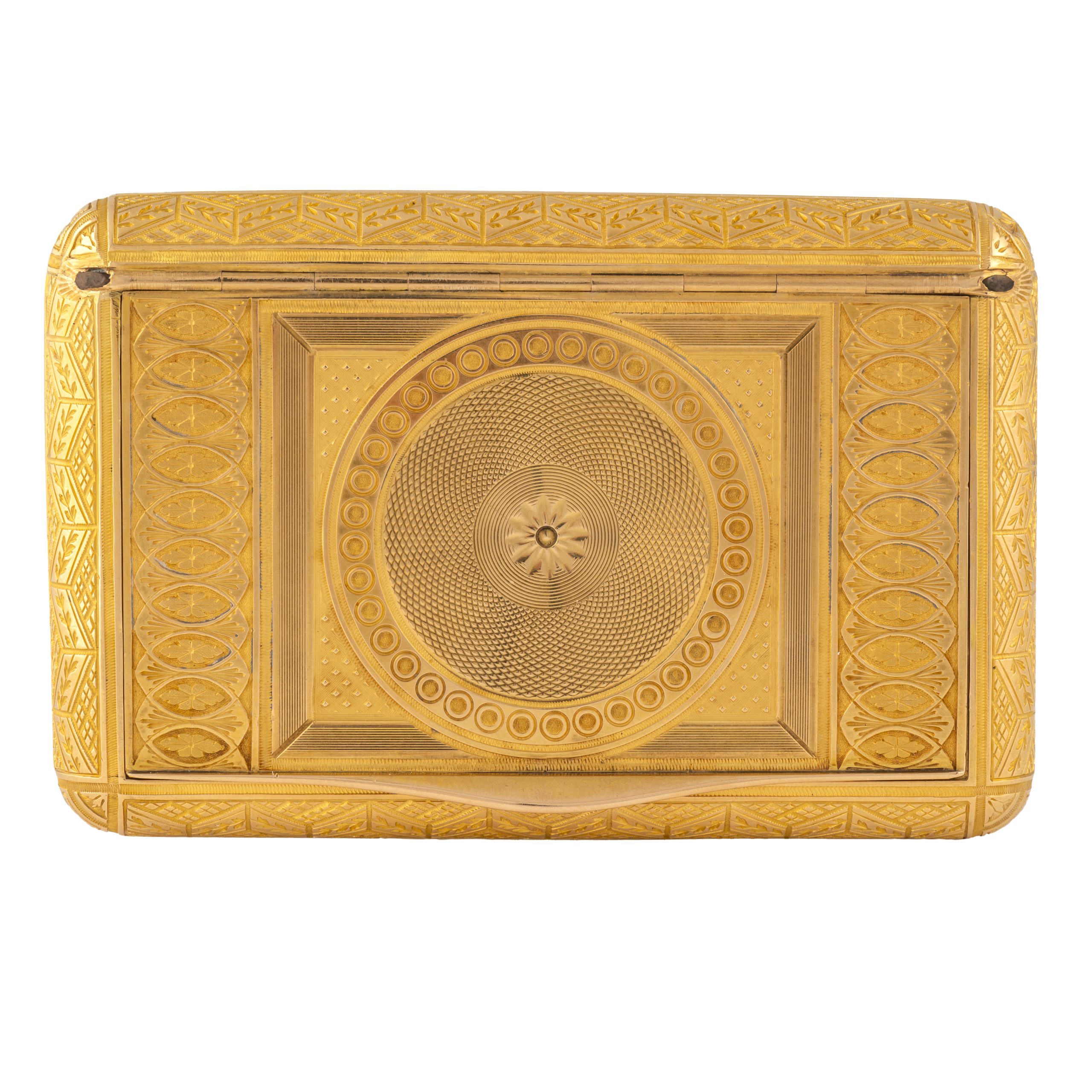 Russian Imperial-era Gold Snuff Box by Keibel, St. Petersburg