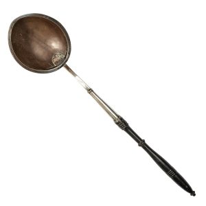 Rare Ukrainian Nicholas I Silver-mounted Coconut Ladle, Kharkiv, 1844