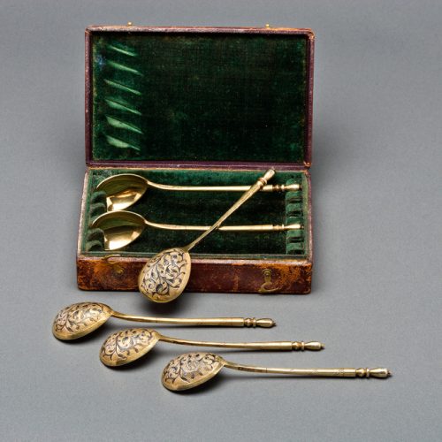 Russian Silver Spoons Antique