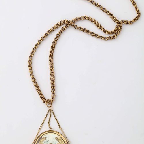 French Gold Napoleonic Era Pendant, circa 1810