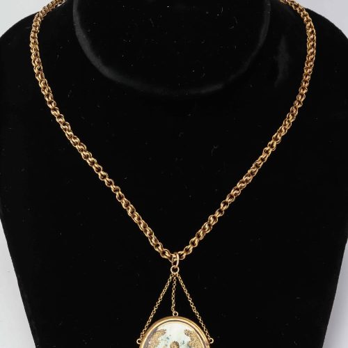French Gold Napoleonic Era Pendant, circa 1810