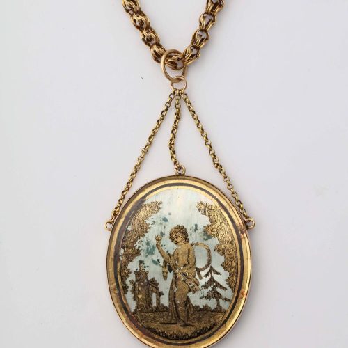 French Gold Napoleonic Era Pendant, circa 1810
