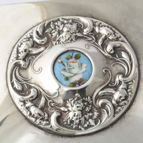 American 19th Century Silver Love Letter Box