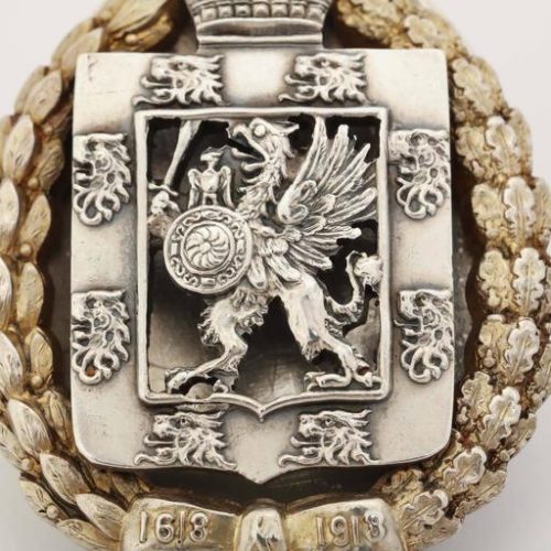 Rare Russian Romanov Tercentenary Award with Document 1913