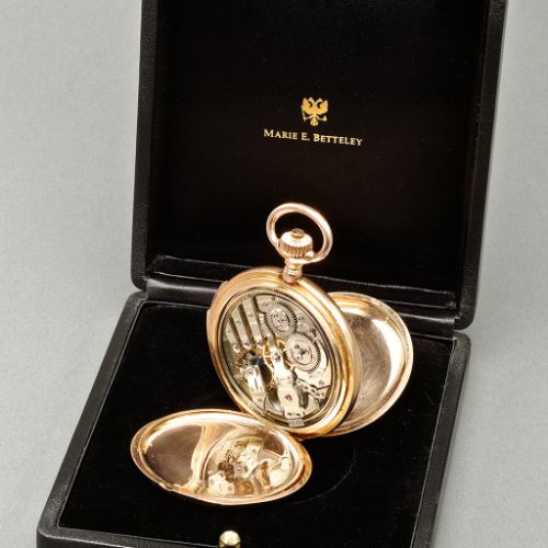 The KUTEPOV Gold Enameled Pocket Watch by Pavel BUHRE, circa 1900