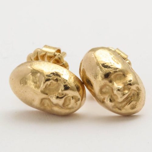 Gold Theatrical Mask Earings 5