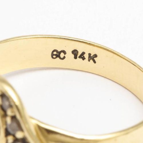 Gold and Diamond Buckle Ring, circa 1880 3