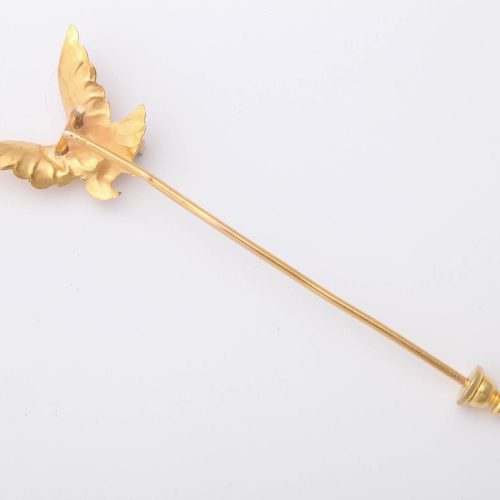 Late 19th Century French Gold Eagle Tie Pin