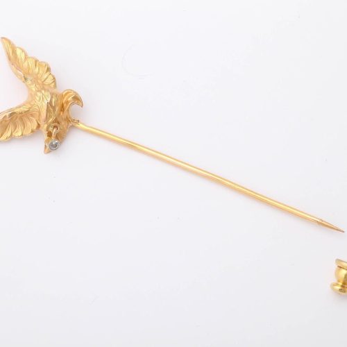 Late 19th Century French Gold Eagle Tie Pin