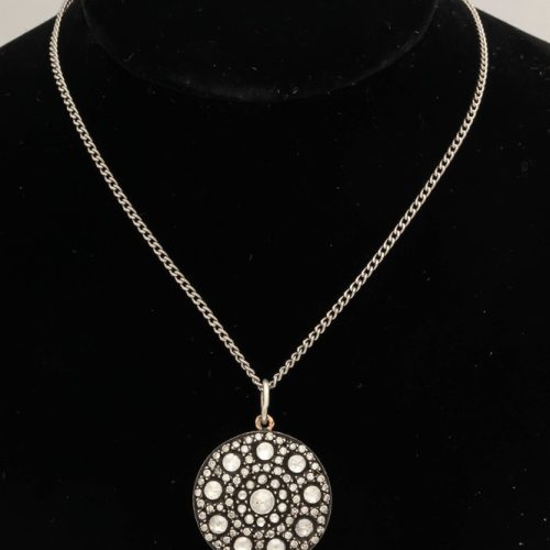 Rose Diamond Cluster Pendant