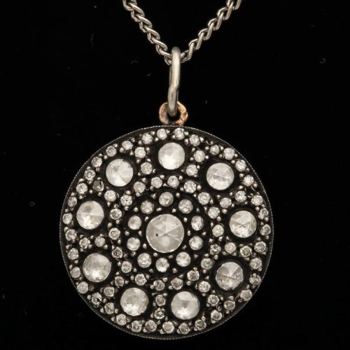 Rose Diamond Cluster Pendant