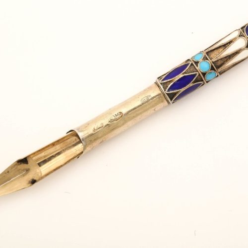 Rare Russian Enamelled Fountain Pen