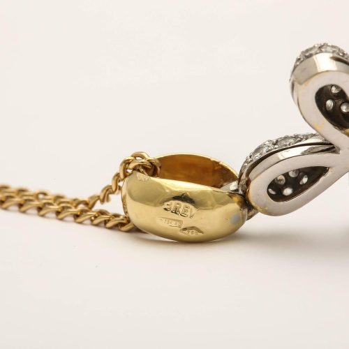 Diamond Gold Cross Pendant on Chain