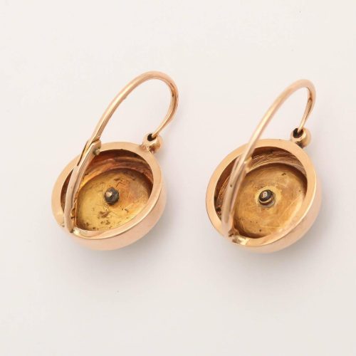 19th Century French Gold and Pearl Earrings